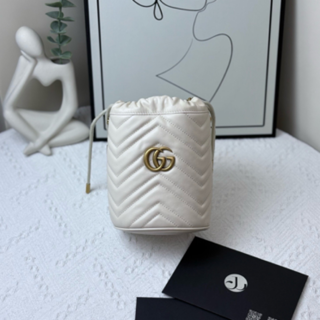 95新 GUCCI/古驰 小桶 白/JW5592