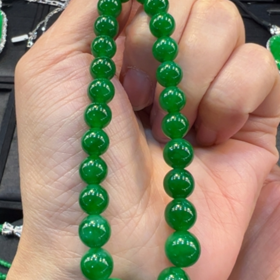 【闪购商品】翡翠手链未镶嵌手串珠子