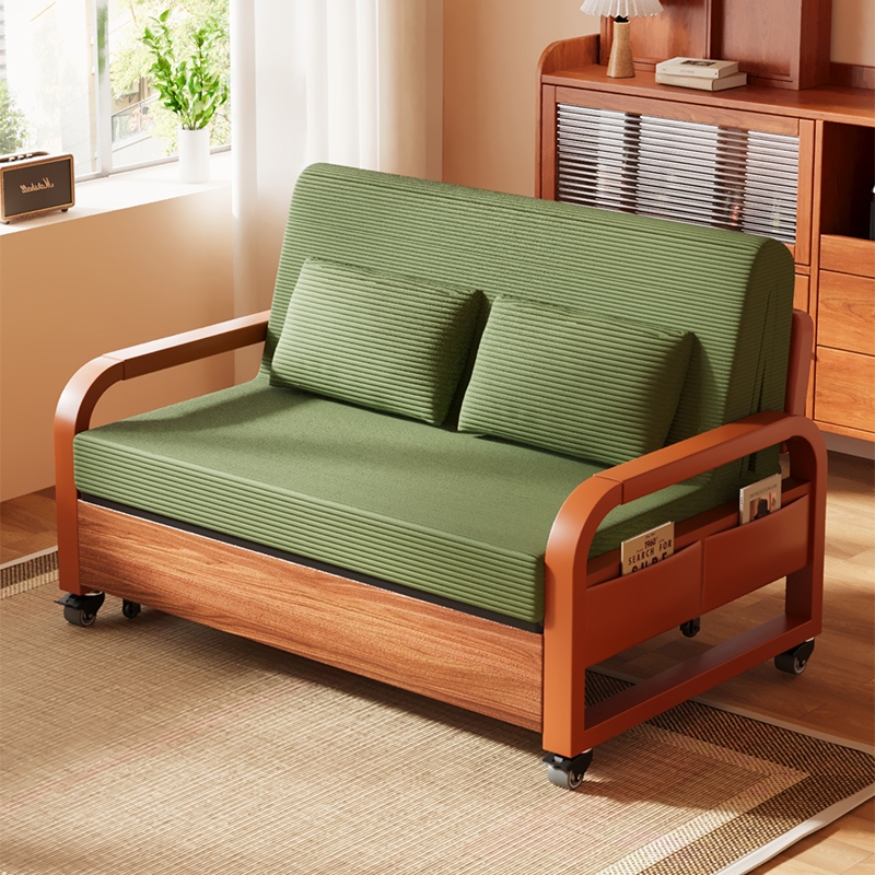 纯色伸缩多功能沙发床沙发椅双人单人家用