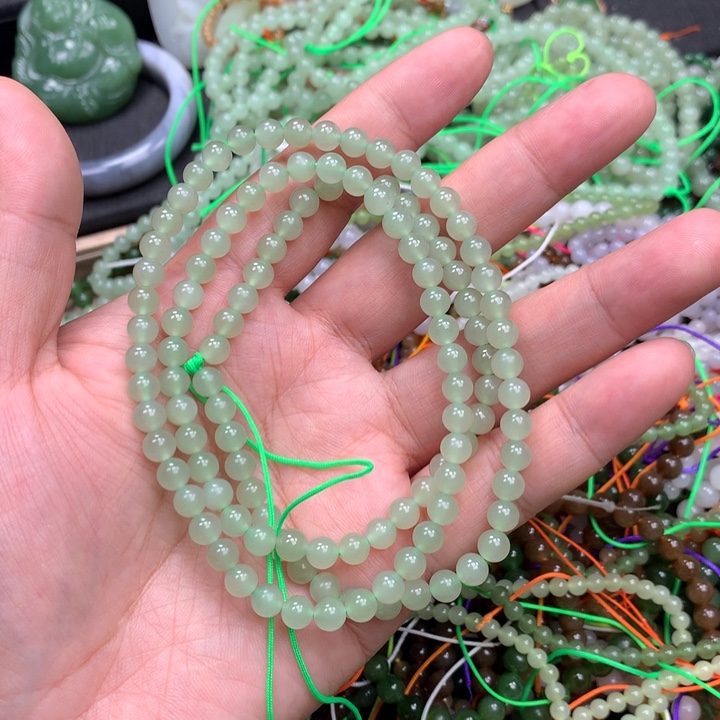 和田玉未镶嵌手链79