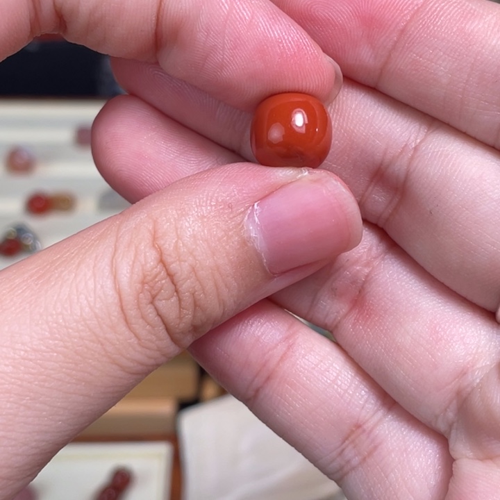 南红玛瑙未镶嵌颈饰23微瑕