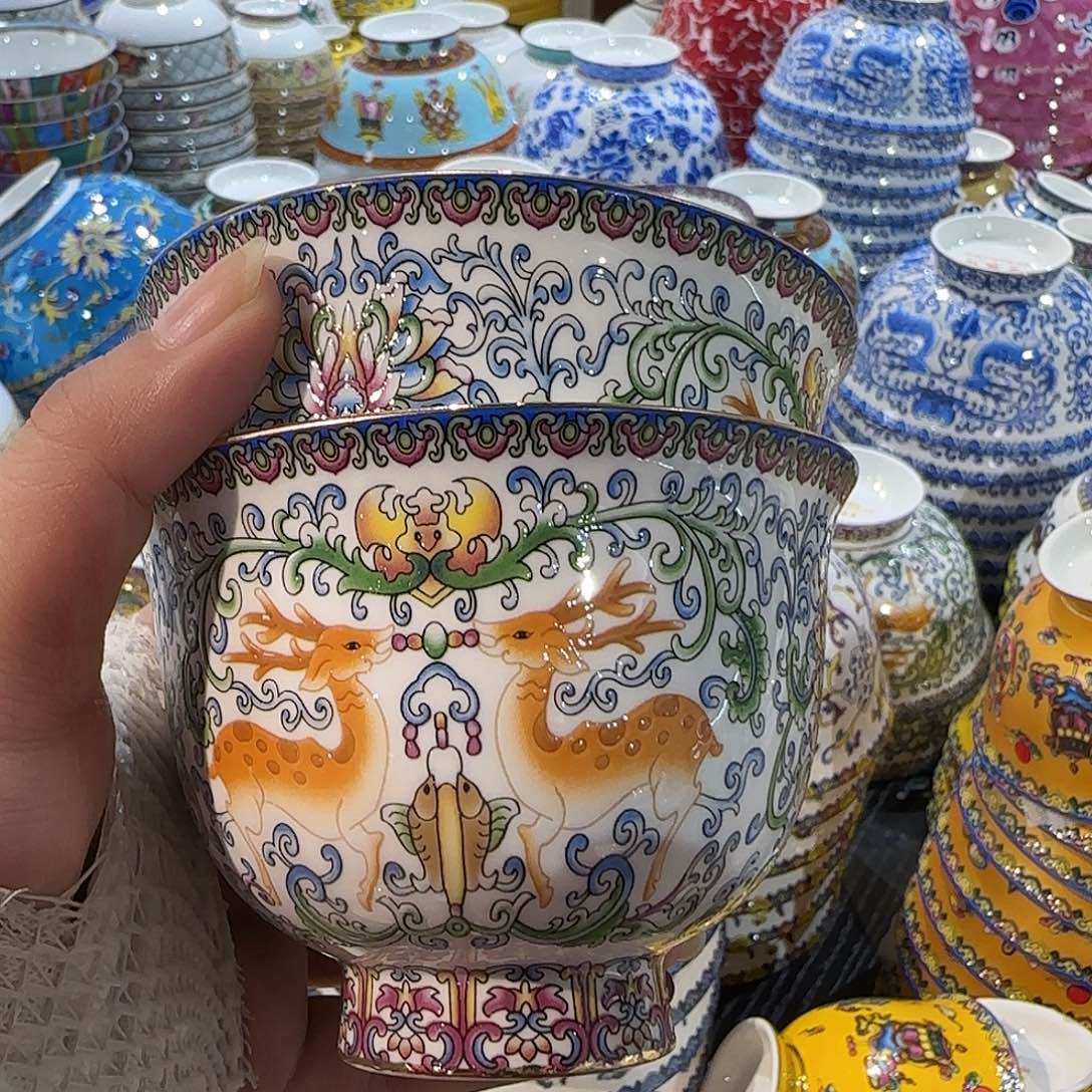骨瓷珐琅彩工艺制作