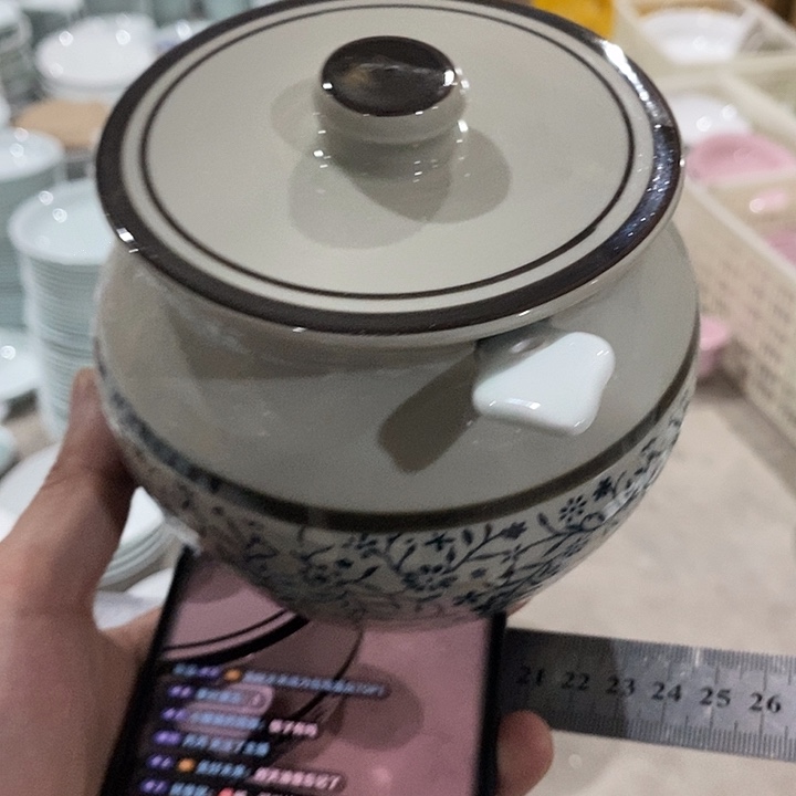 美***来青瓷景德镇猪油罐1个装