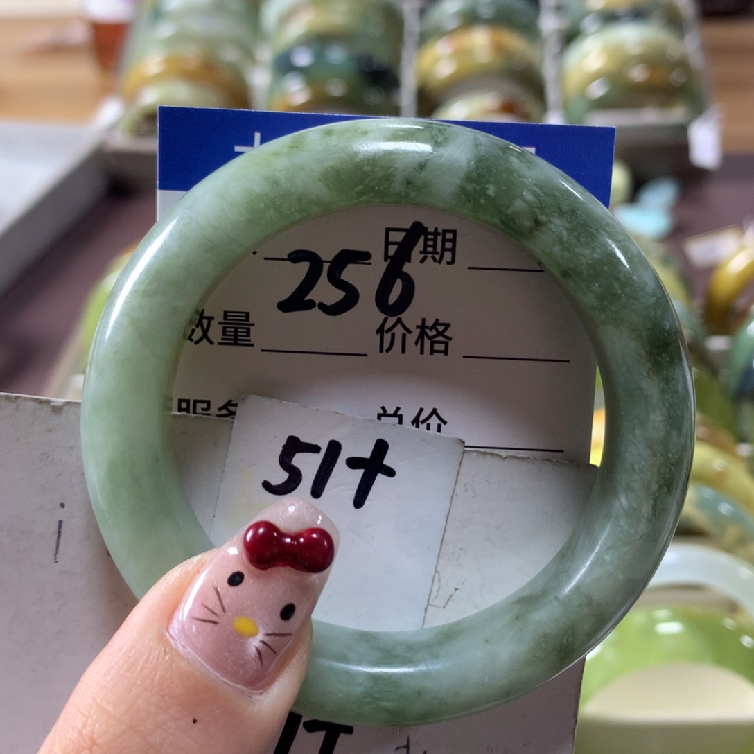 蛇纹石玉手镯未镶嵌256