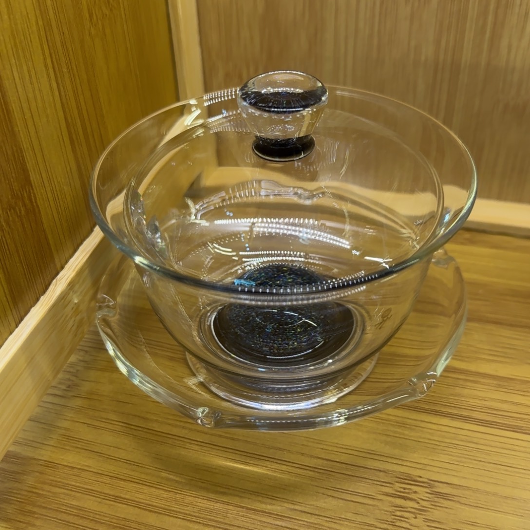用***1禾器沁莲盖碗黑金