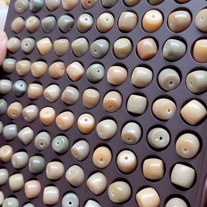 白玉菩提吊坠微瑕11-10海盐直切50颗卡灯牌宠60颗