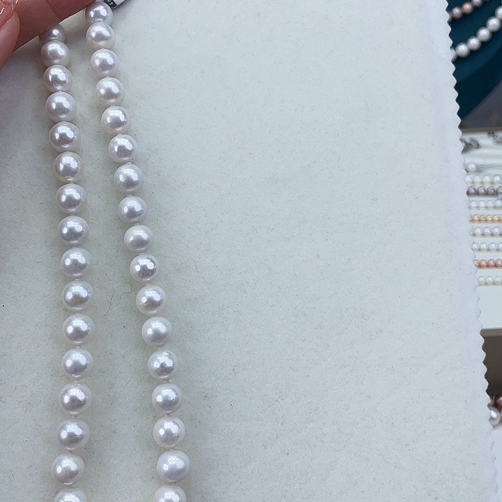 淡水珍珠颈饰银S925镶嵌10➕极光炫彩高品