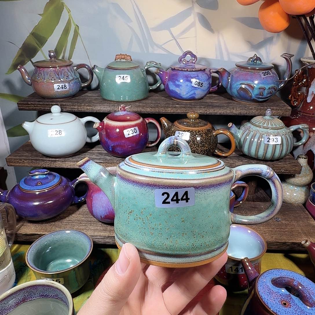钧瓷，茶具茶壶茶壶