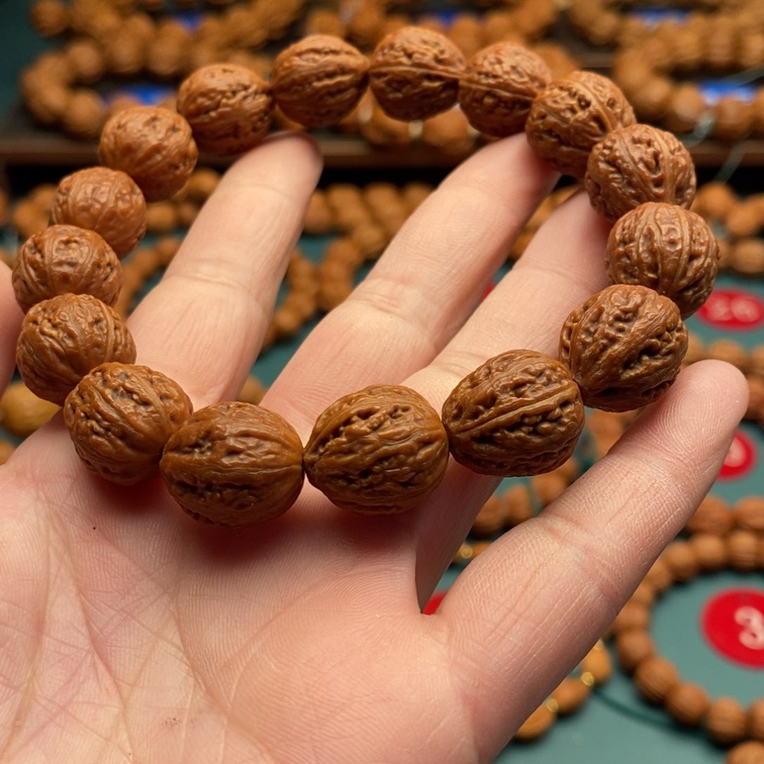 文玩核桃手串胖***^15尺寸八棱