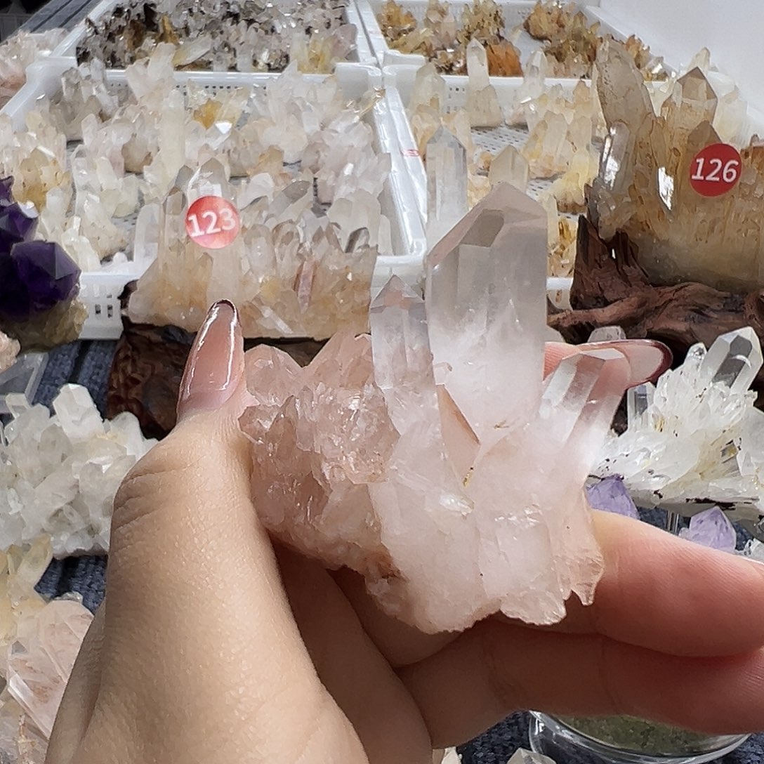 空***鱼珠宝半成品水晶银S925镶嵌