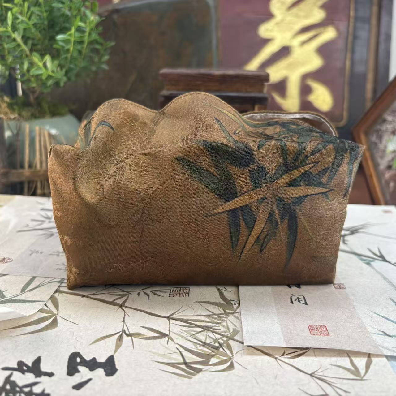 香云纱布艺抽纸盒-0018-直播专享