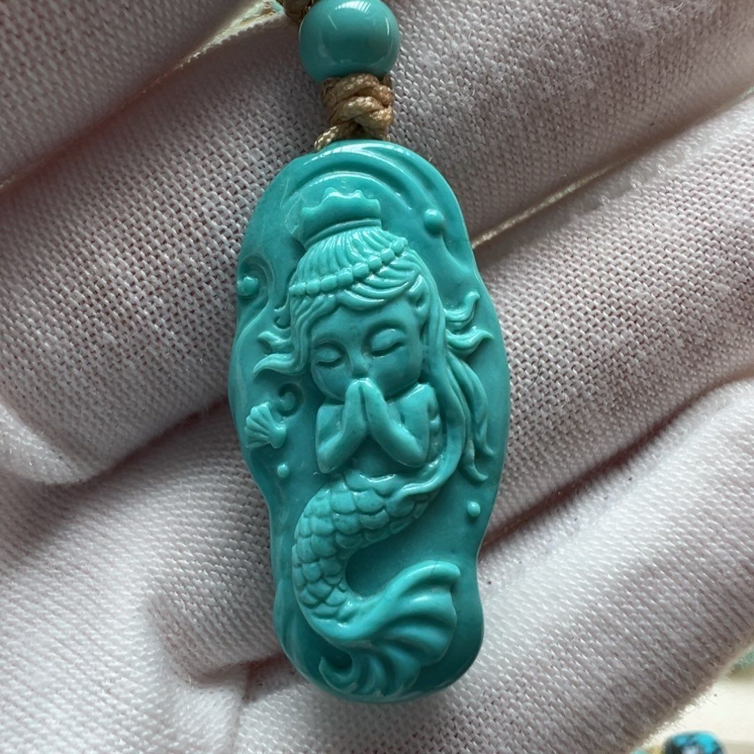 绿松石未镶嵌配饰15*29.8