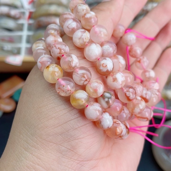 玛瑙/玉髓合金手串多样性发货