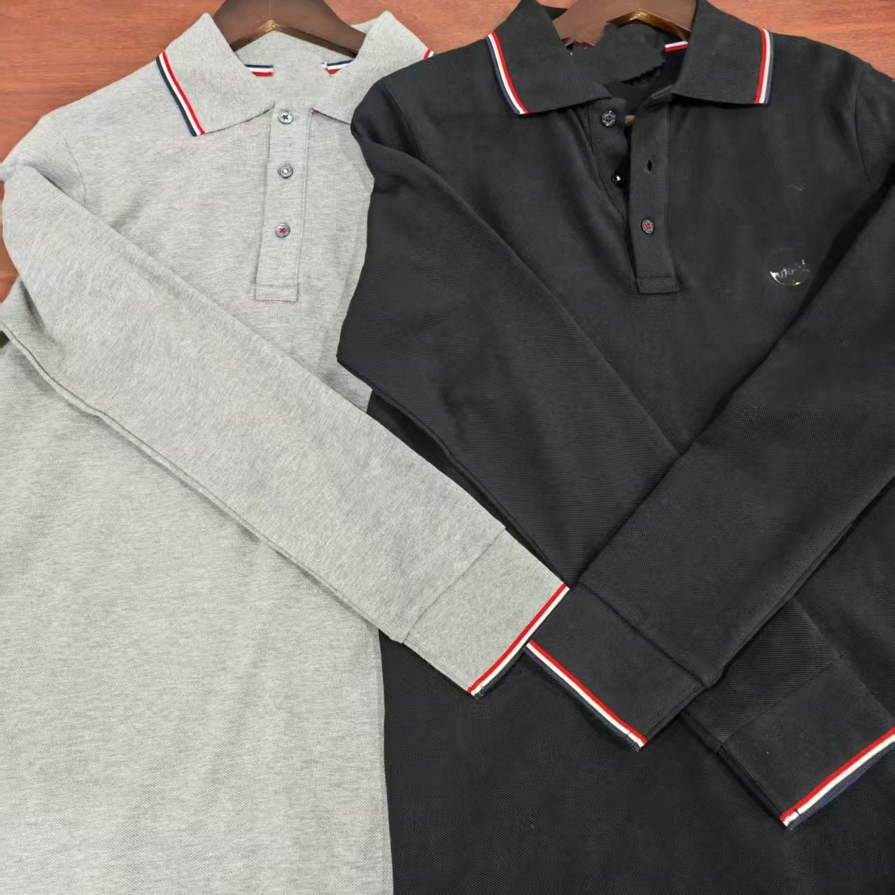 圈 新款男士时尚百搭长袖polo衫