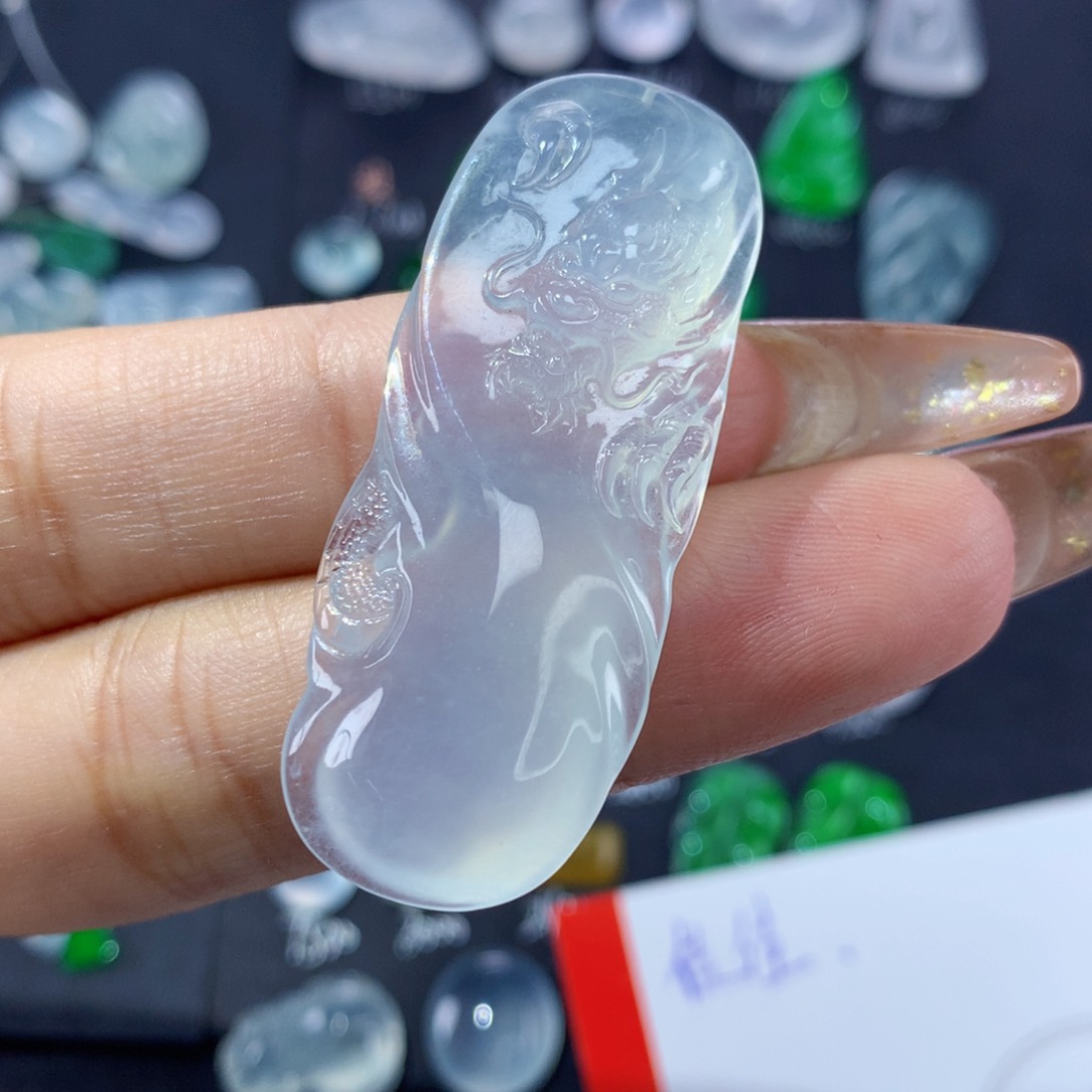 翡翠颈饰未镶嵌纯天然缅甸A货翡翠