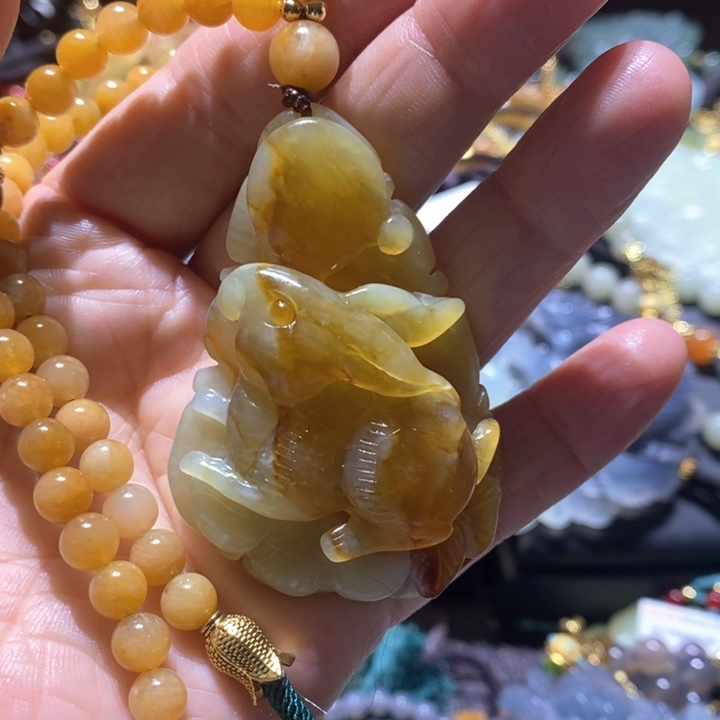 岫玉毛衣链未镶嵌