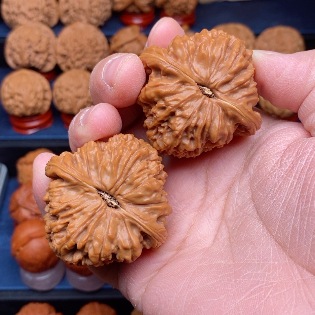 把件文玩核桃来*了手捻精品南疆