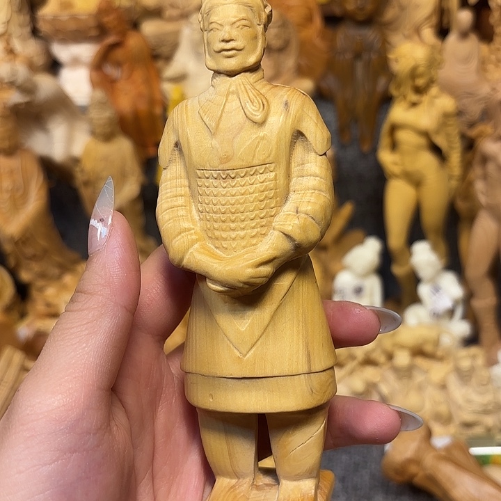 黄杨木黄杨木小叶瑕疵兵马俑