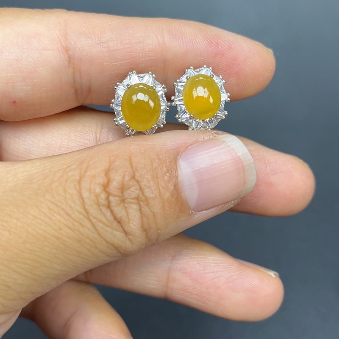 翡翠银S925镶嵌吊坠(不含链)