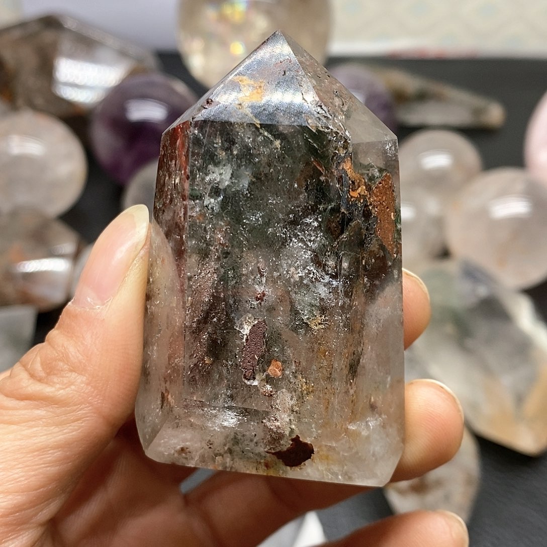 水晶9 6铂Pt950镶嵌水晶石