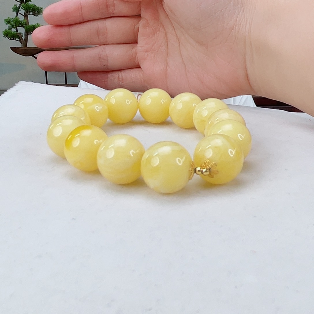 蜜蜡手链未镶嵌蜜蜡15.6