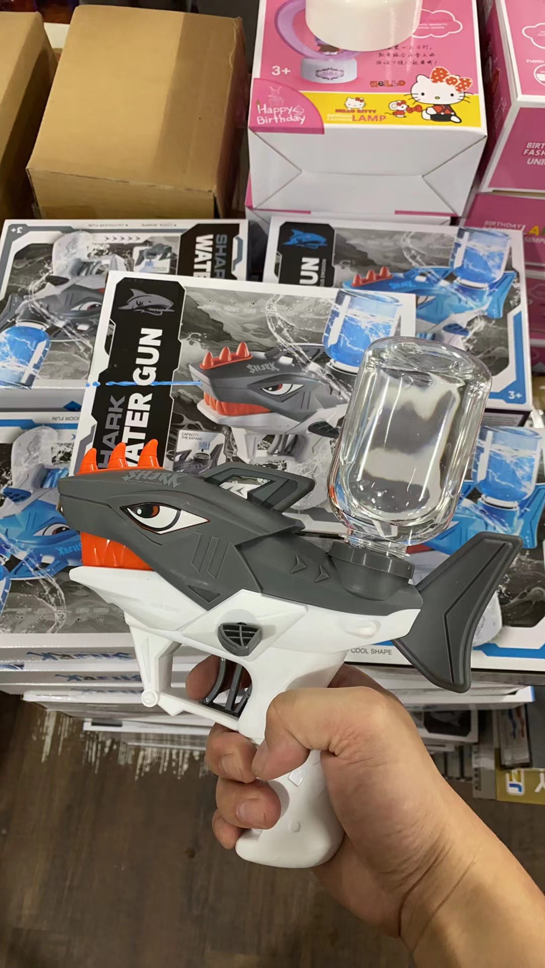 鲨鱼电动水枪【直播间样品 不含电池 】 玩具
