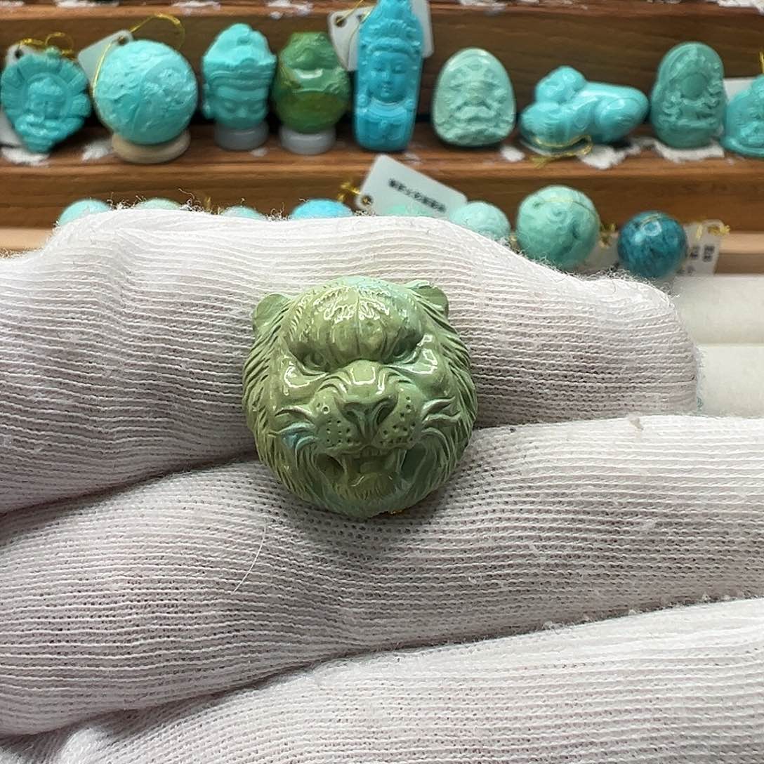 绿松石虎头 未镶嵌