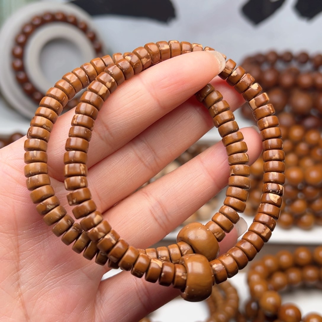 紫金鼠手串1.7x3.5纯肉实心药片练手款