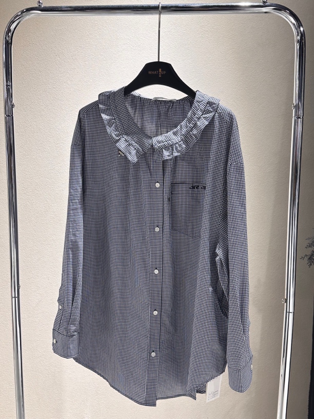 【设计师品牌】journal record 格纹长袖衬衫