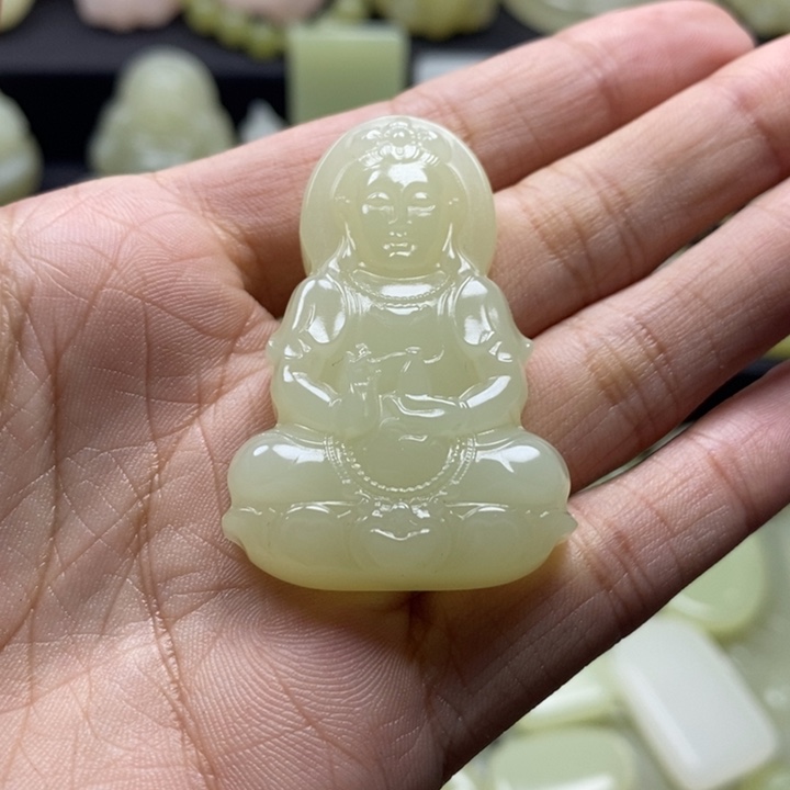 精美百搭单面观音吊坠