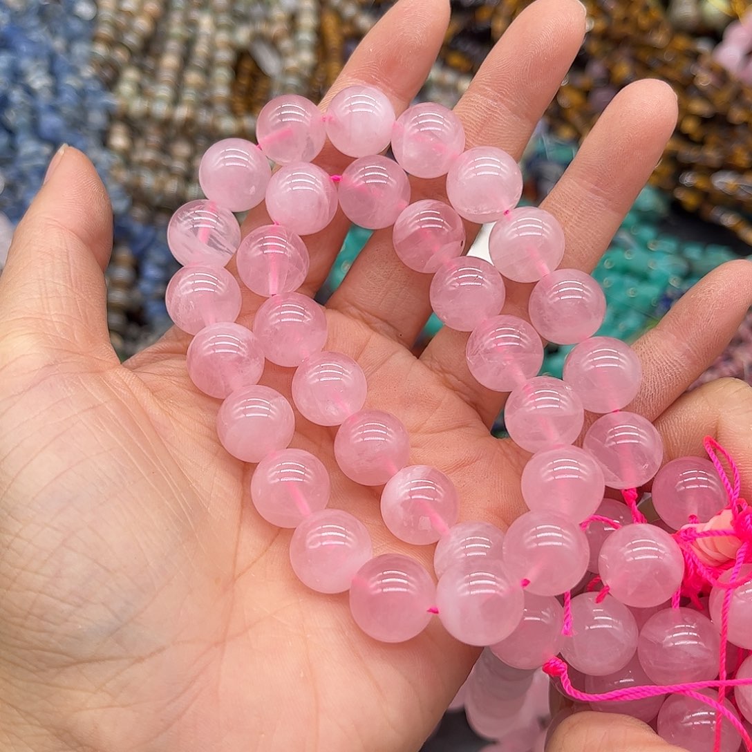 玛瑙/玉髓合金珠宝半成品马粉12mm一条