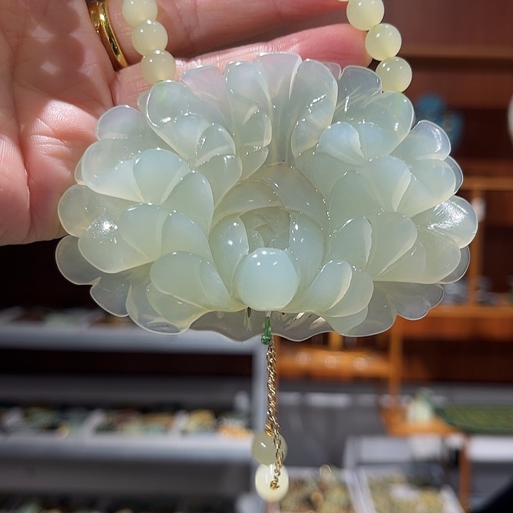 未镶嵌岫玉毛衣链