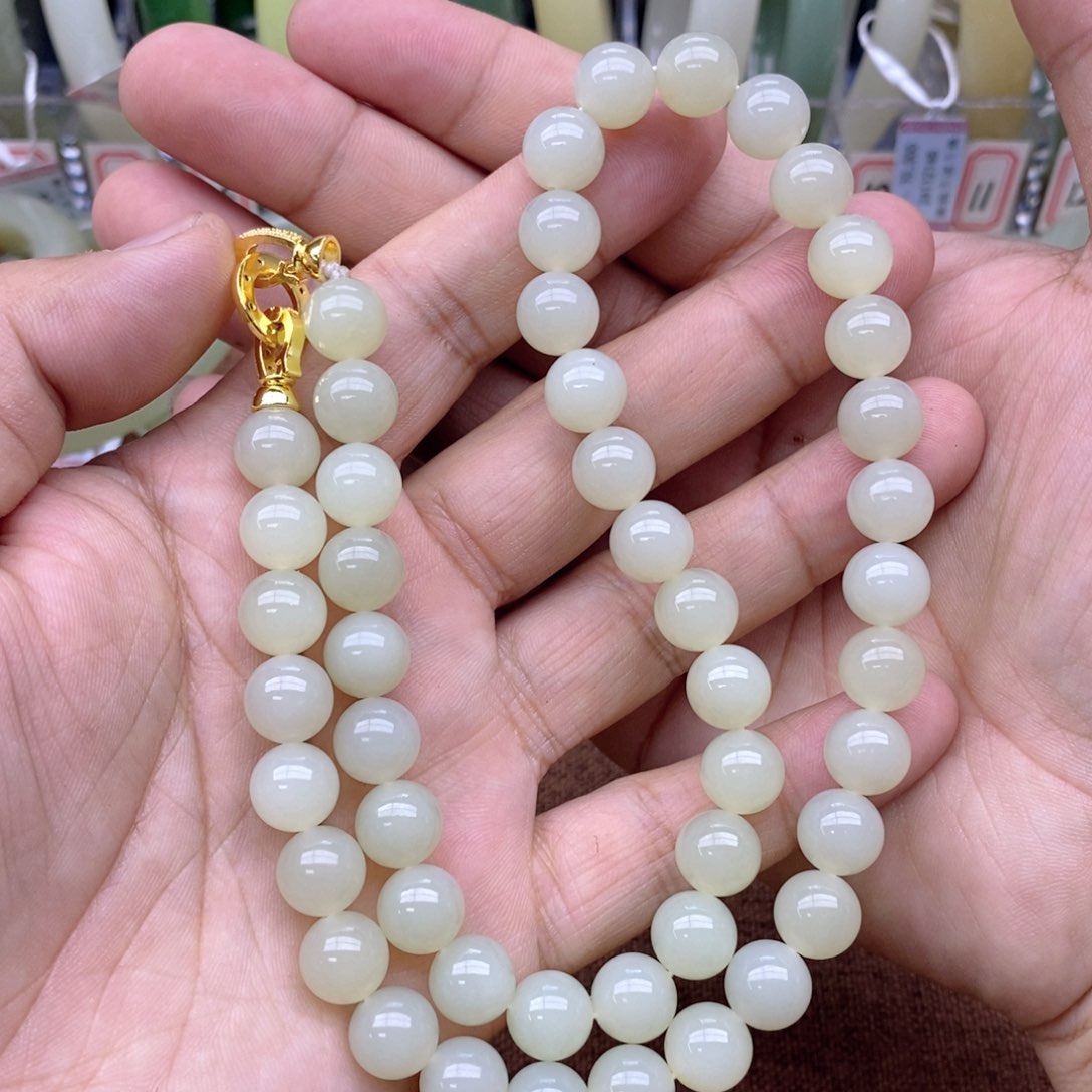 和田玉未镶嵌项链卡10