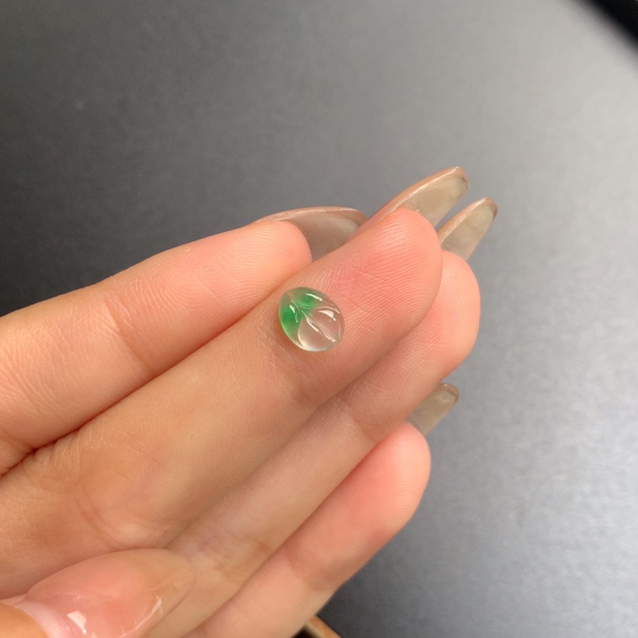 【闪购商品】翡翠未镶嵌颈饰安**欢叶子×1佳