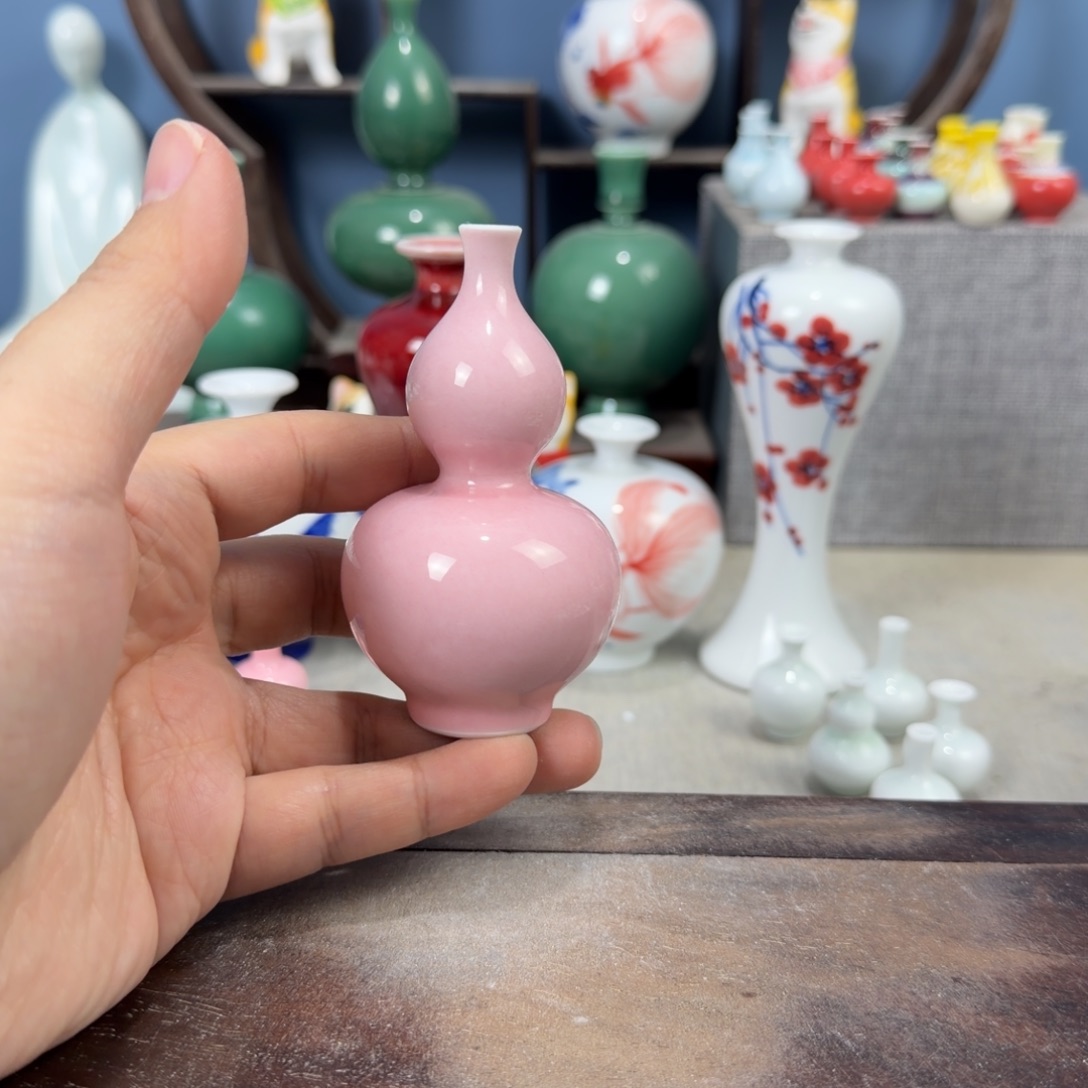 陶瓷手工小花器摆件