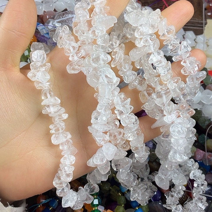 查罗石合金散珠白水碎石一条