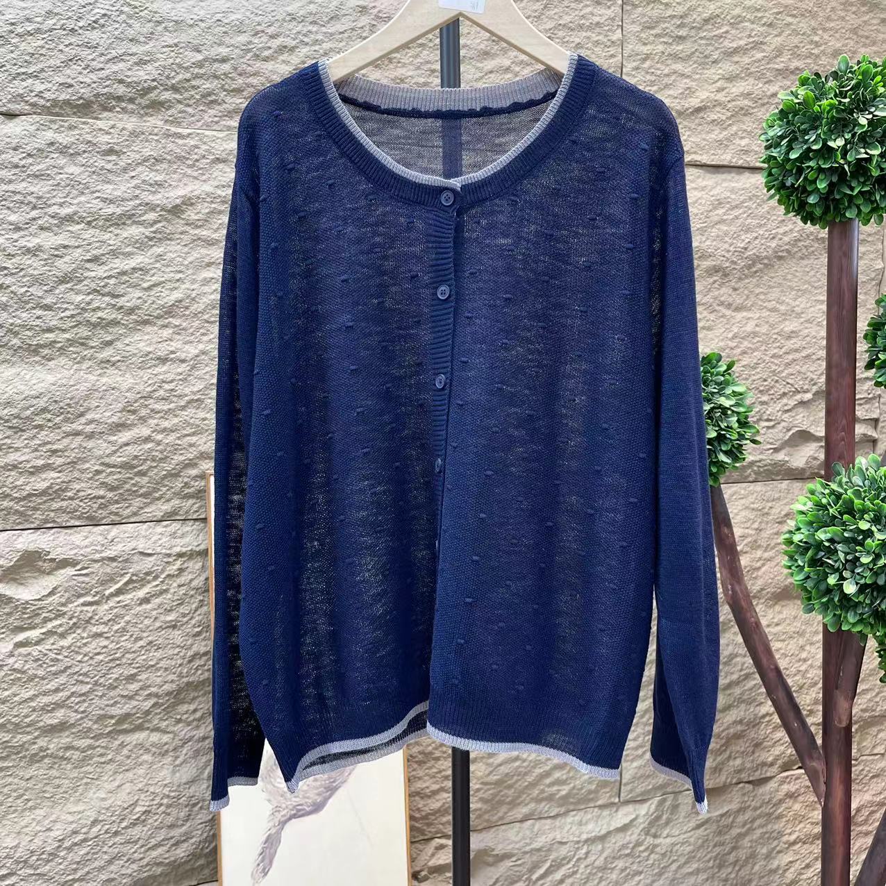 12401新款夏季减龄气质休闲百搭开衫T恤