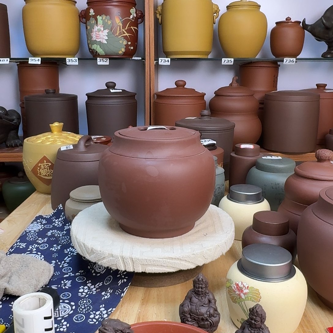 茶叶罐紫砂两斤茶叶罐不腿不换50