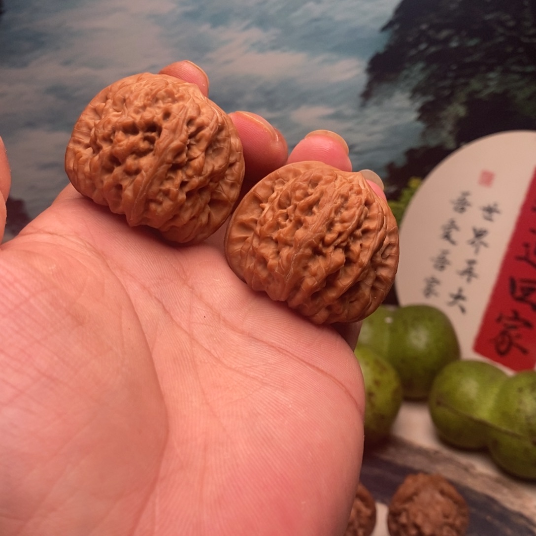 吊坠文玩核桃41全品平谷凹底