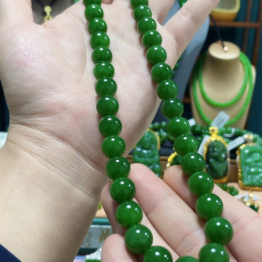 和田玉项链未镶嵌精***雪