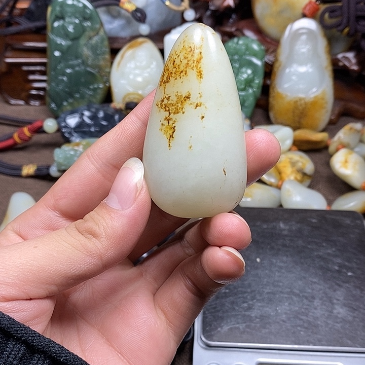 和田玉未镶嵌挂件