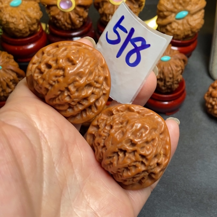 文玩核桃把件40宫灯518