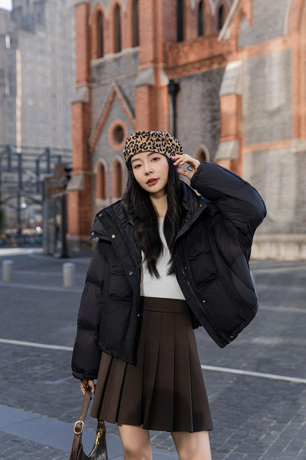 【好甜妈妈专属】高级羽绒服女短款冬季连帽宽松加厚保暖外套25913