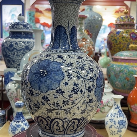 瓷片确保品质一个青花瓷