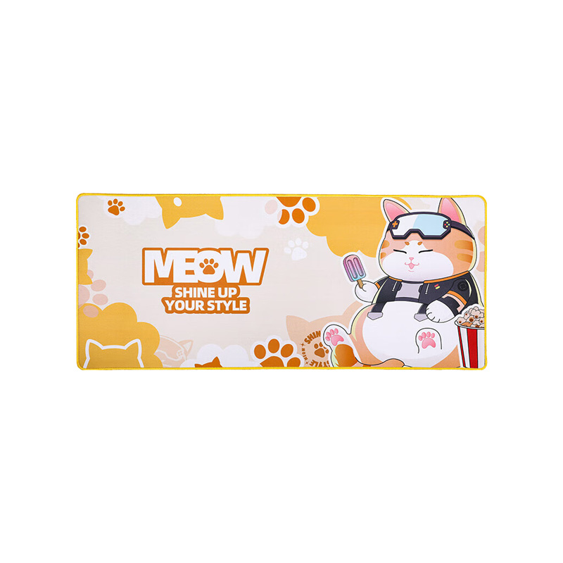 【福利爆品】七彩虹橘猫定制大桌垫800*350（图案随机）
