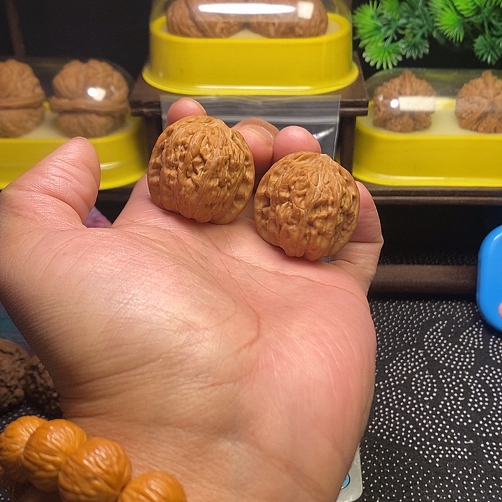 吊坠文玩核桃石子磨35