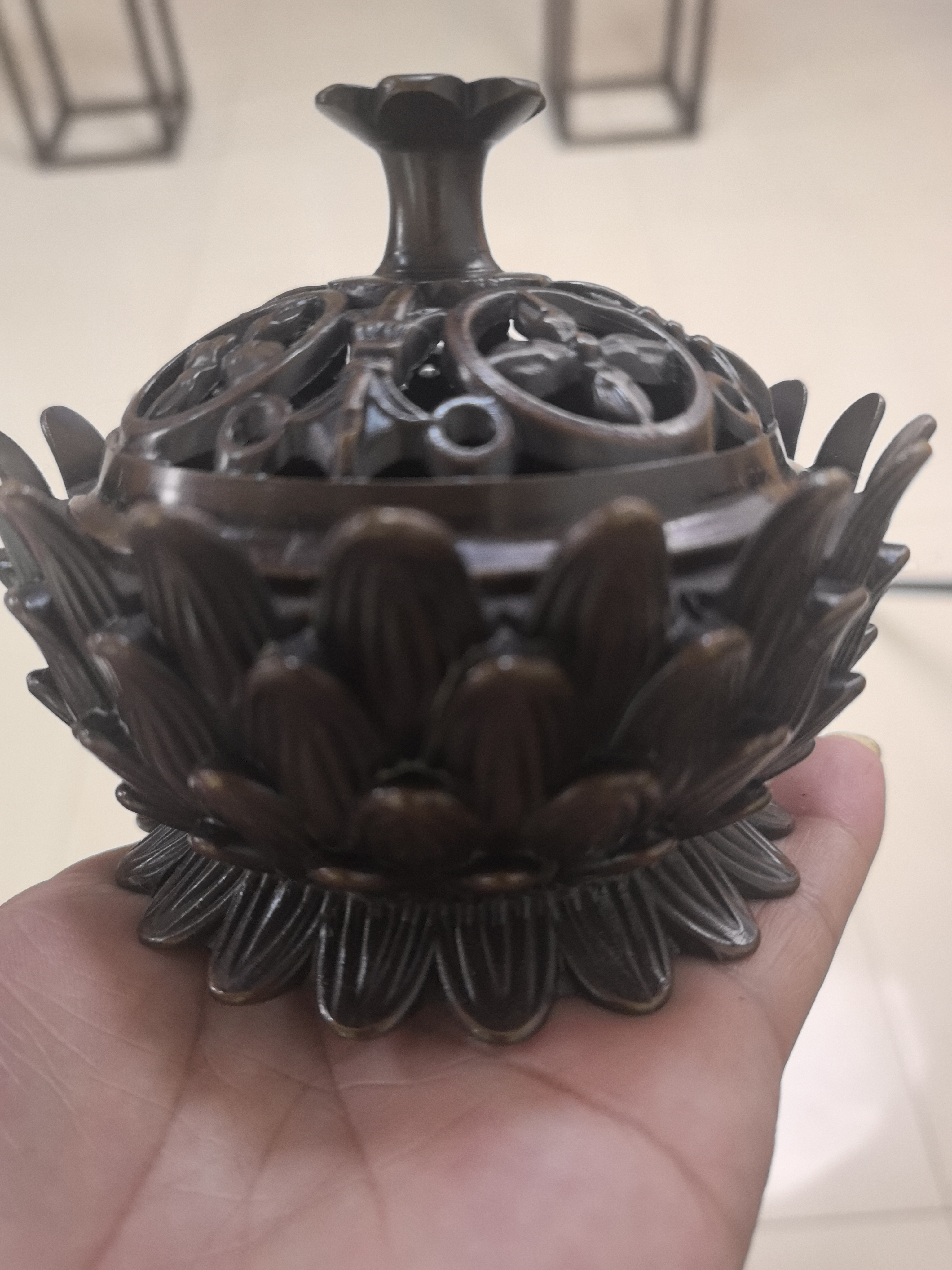 莲花香炉摆件 摆件名额 卡（非 现 货）到货为 卡 片