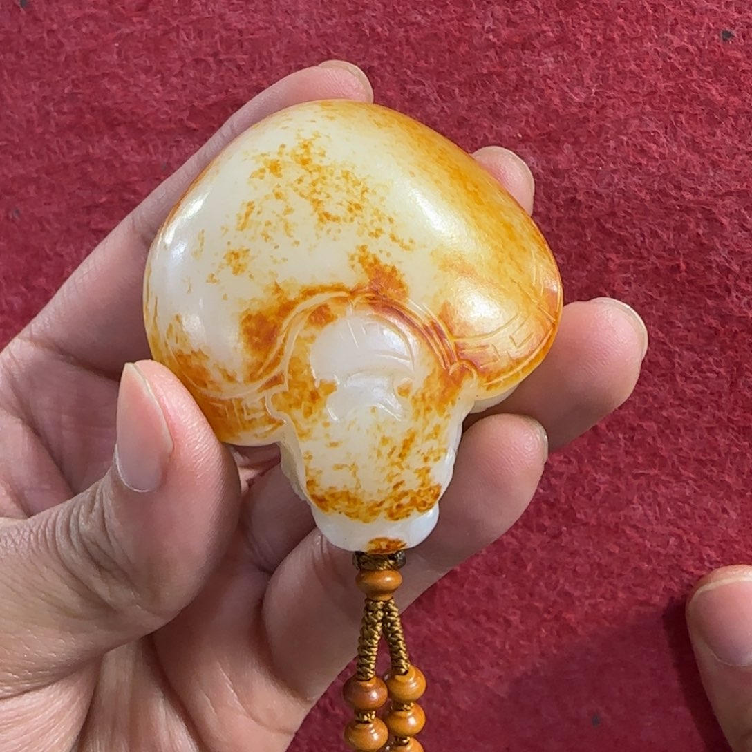 和田玉挂件未镶嵌人**茶