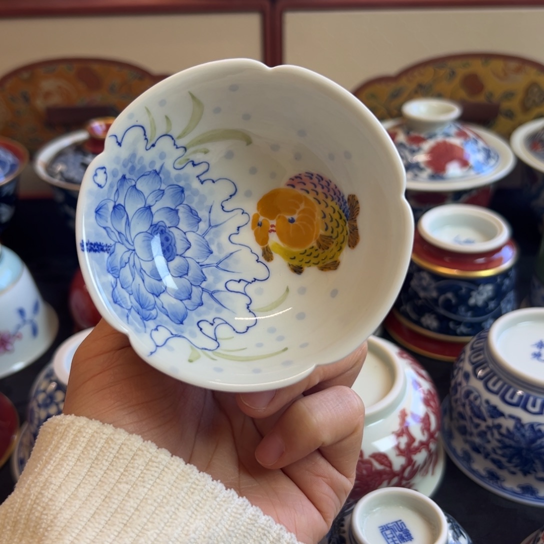 雪山春晓兰寿鱼花口