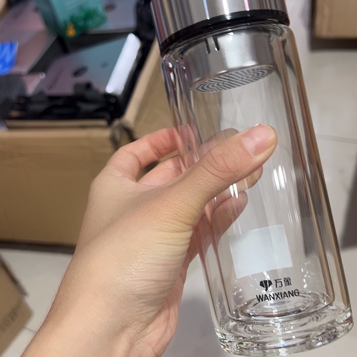 万象时空知了v928玻璃杯340玻璃杯➕杯套